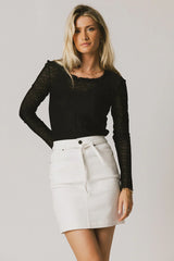 Gracey Lace Top in Black