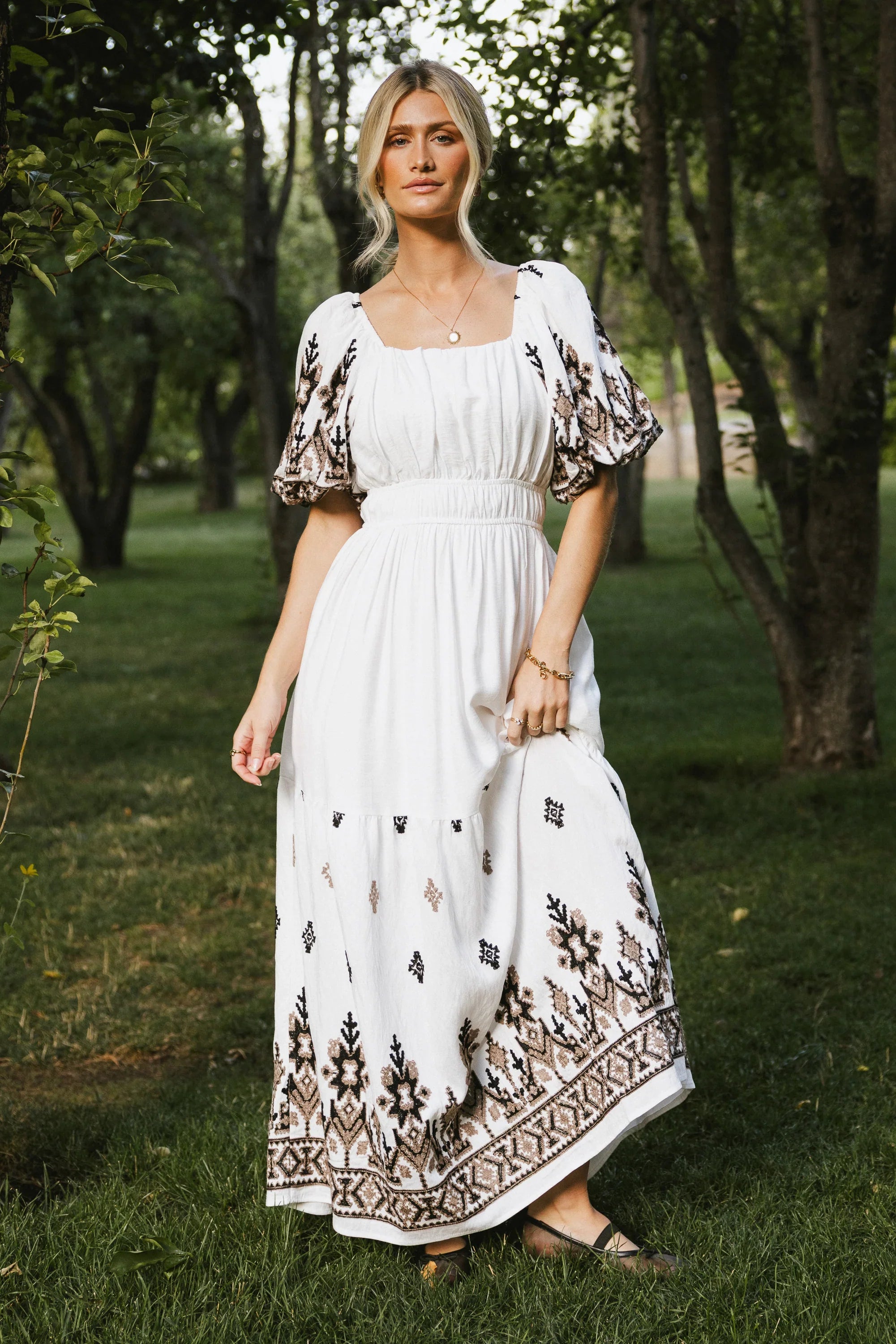 Alder Embroidered Maxi Dress