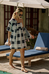Alba Mini Dress in Navy