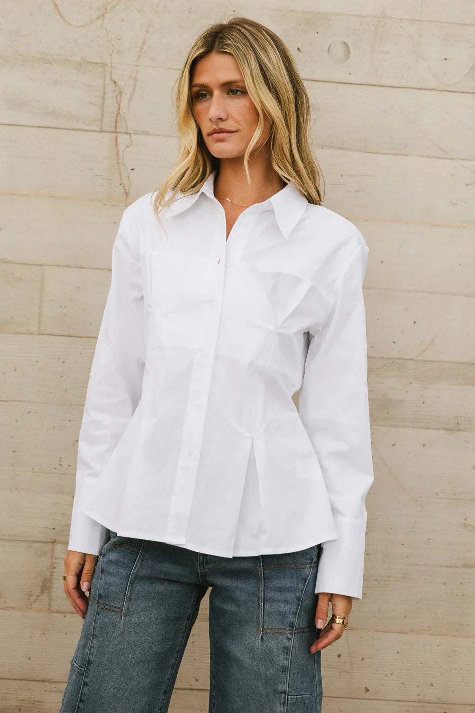 Valerie Corseted Button Up